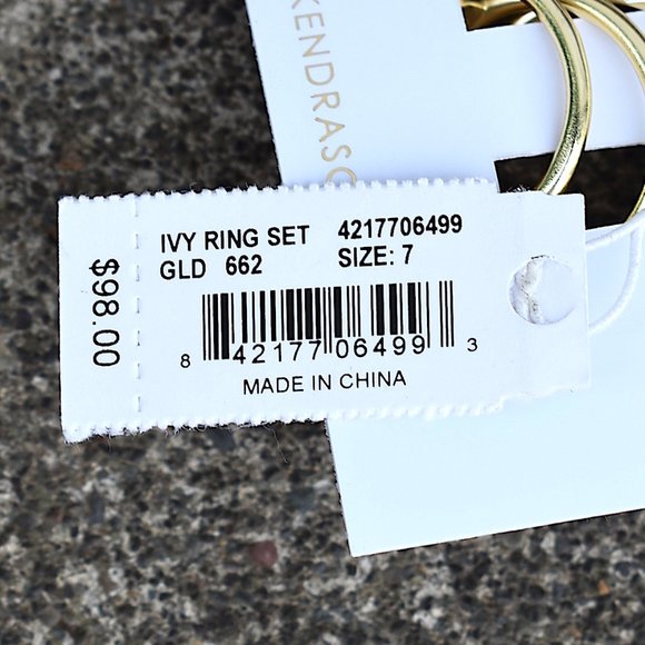 Kendra Scott | Ivy Ring Set (Gold Hop Pink) - Picture 6 of 7